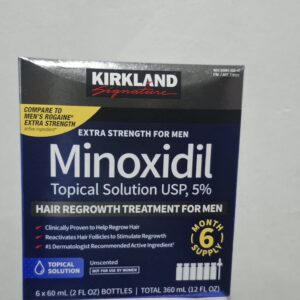 CAJA DE 6 UNIDADES MINOXIDIL KIRKLAND SOLUCIONES PARA CAIDA DE CABELLO